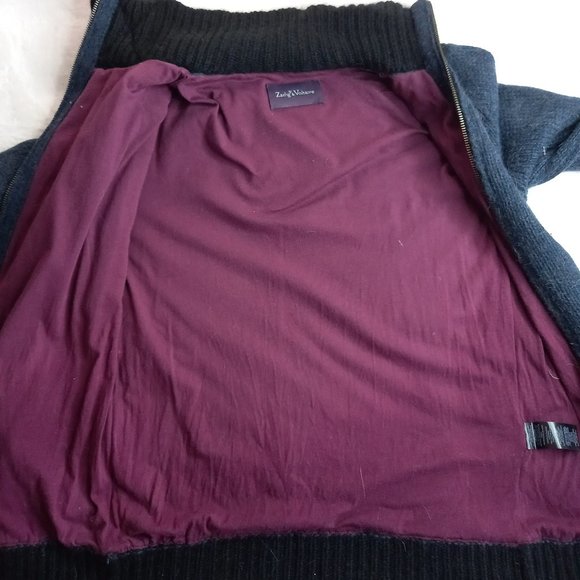 Zadig Voltaire Alpaca Wool High Neck Zip Sweater (S) - Picture 5 of 11